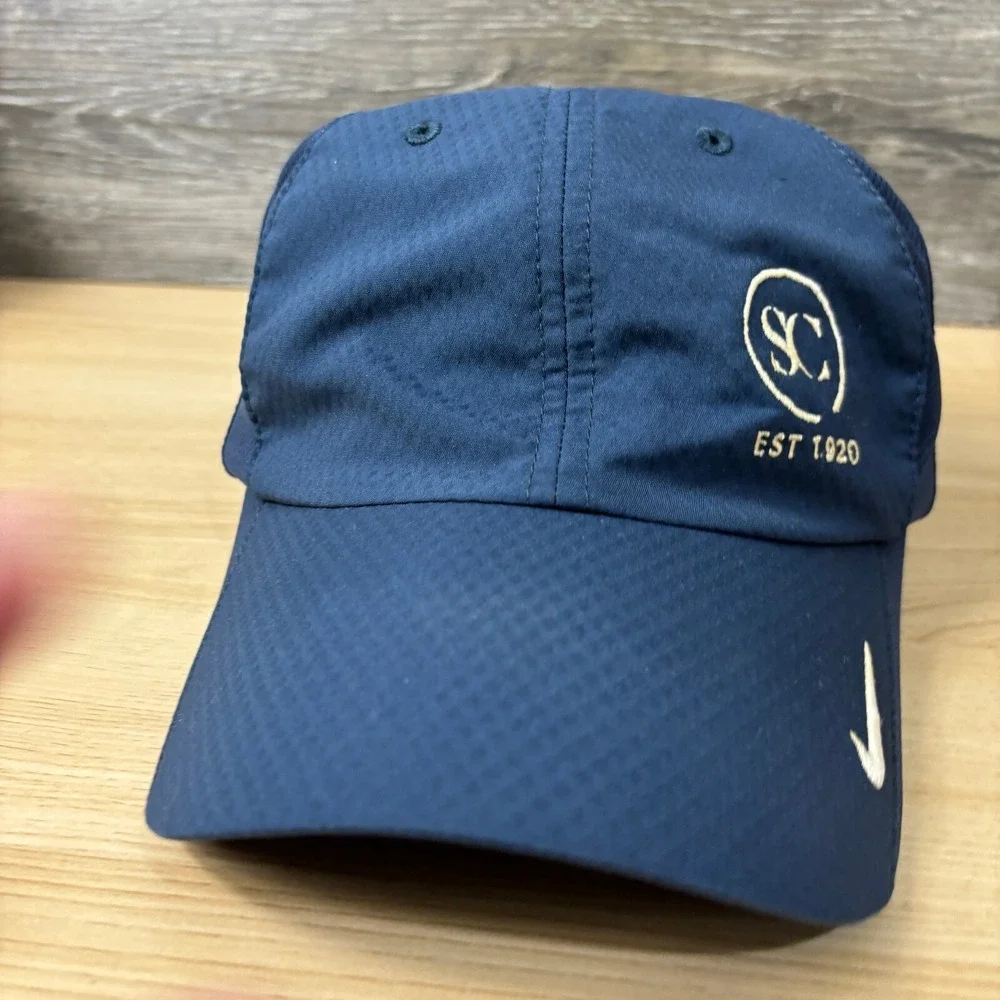 Nike‎ Hat Cap Strap Back Blue Dri Fit St Cloud Country Club Adjustable